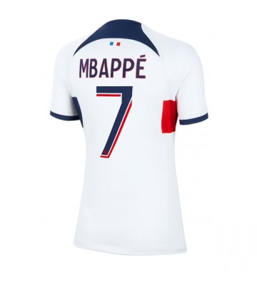 Paris Saint-Germain Kylian Mbappe #7 Segunda Equipación Mujer 2023-24 Manga Corta